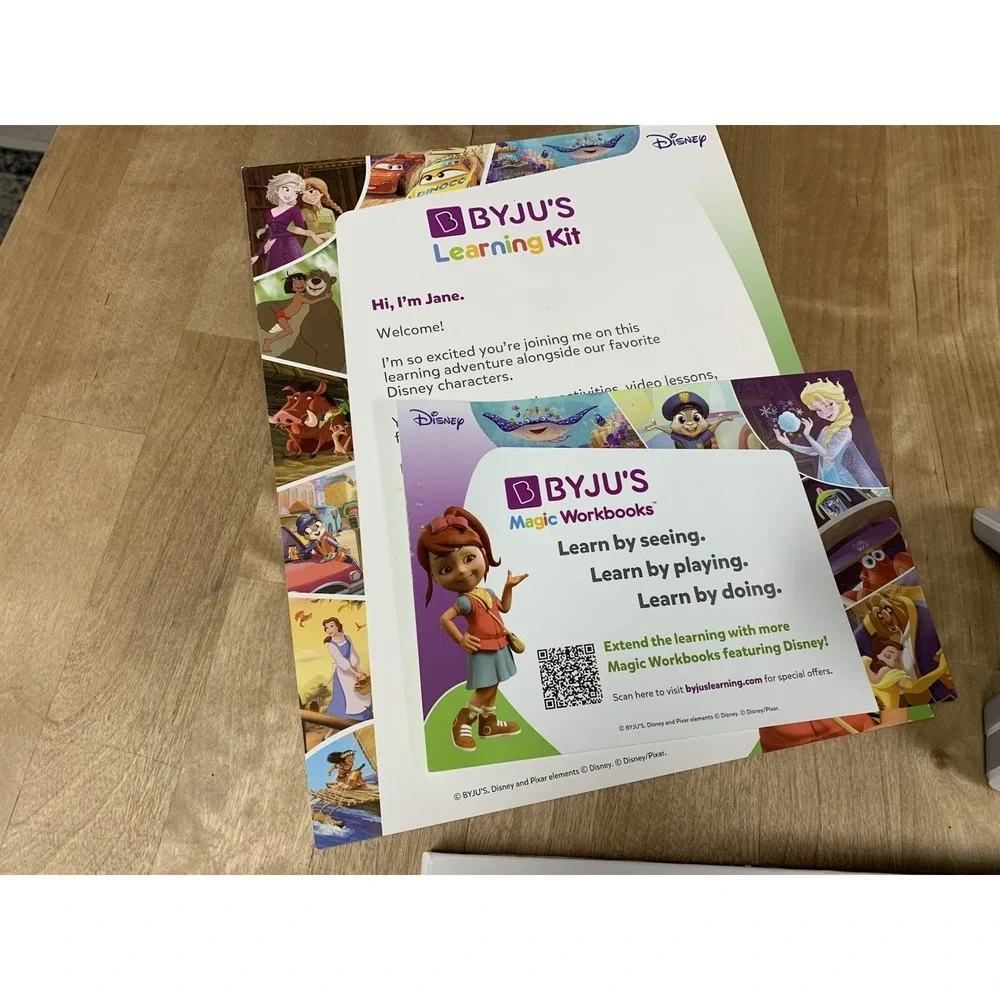 BYJUS Disney Learning Kit Pre K Intro Edition With Osmo Base & Magic Workbooks